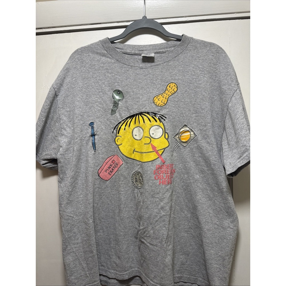 Vintage 2002 Ralph Wiggum Simpsons T-Shirt GREY, L USA Made Vintage Simpsons HTF